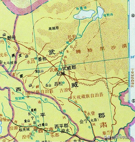 Through the map, understand the historical changes of Wuwei City, Gansu ...