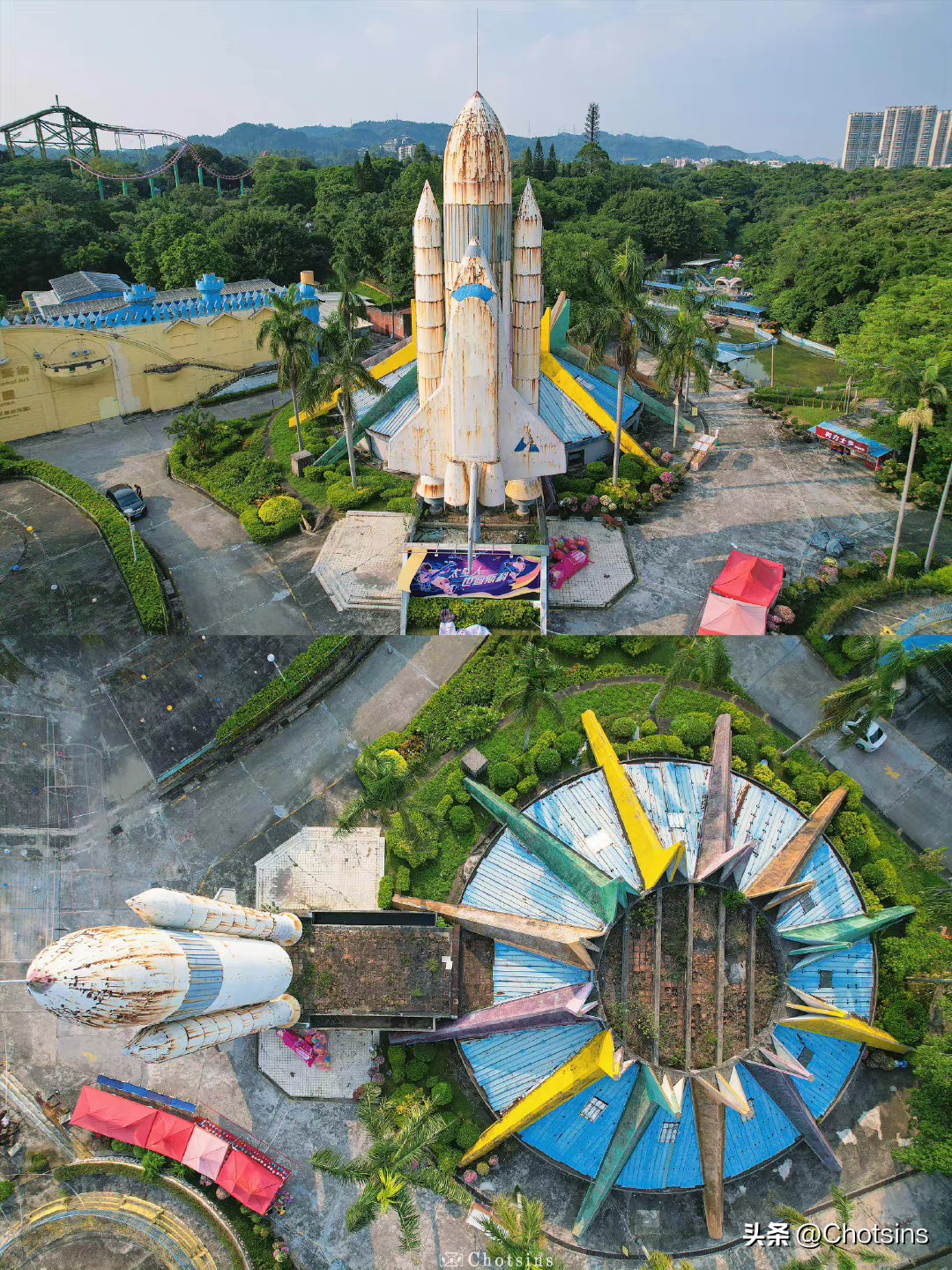 Abandoned roller coaster covered with climbing vines iNEWS