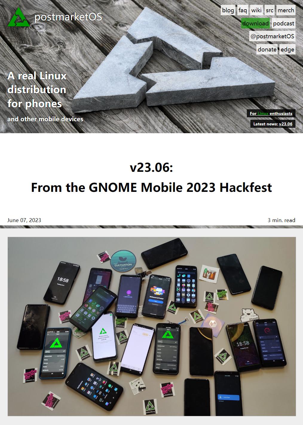 postmarketOS 23.06 mobile system released - iMedia