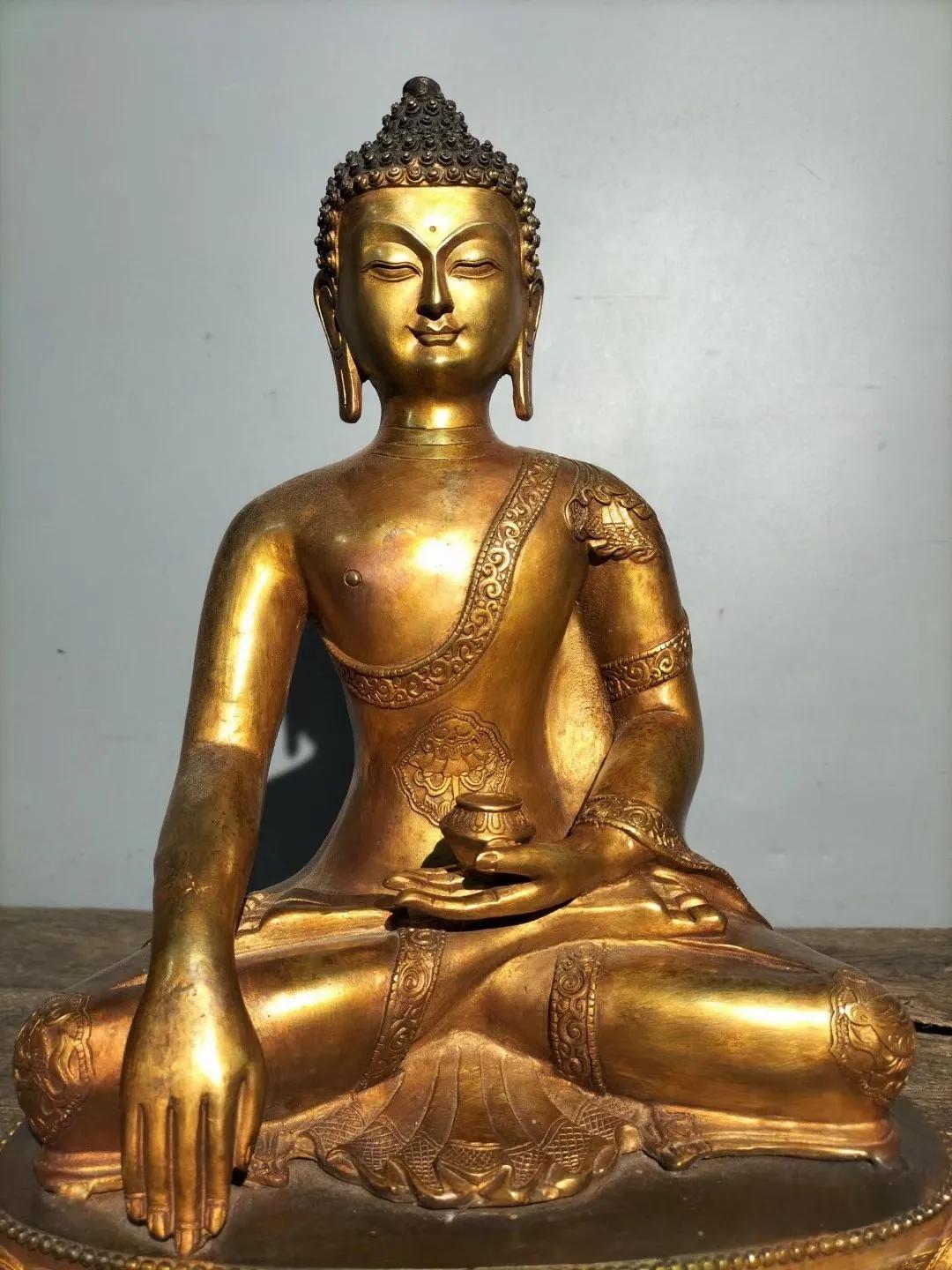 Early Collection Of Pure Copper Gilt Buddha Statues Inews 7355