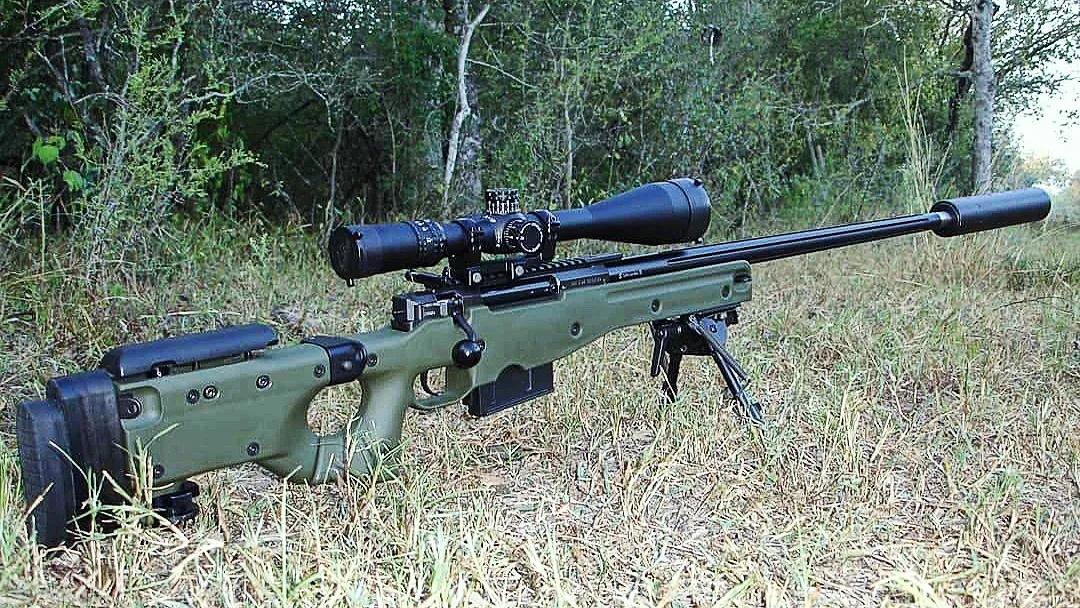 AWM sniper rifle, famous for accurate shooting ability, reliability and ...