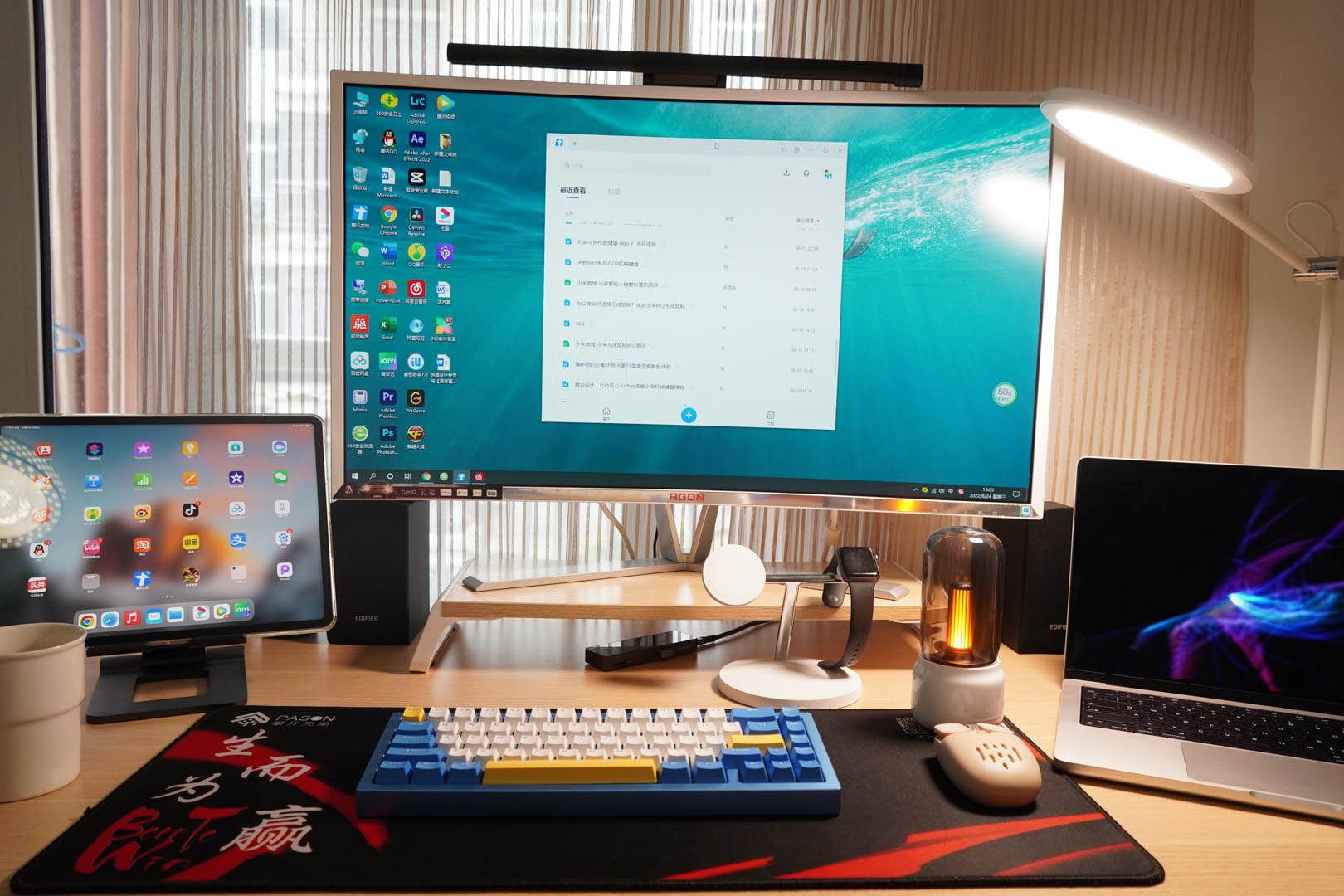 A mechanical keyboard with strong integrity, Heijue AC067 Yuanfeng Blue ...