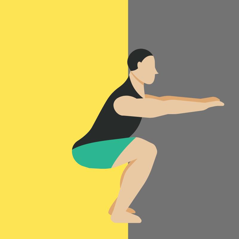 Improve lower body strength so that training can get twice the result