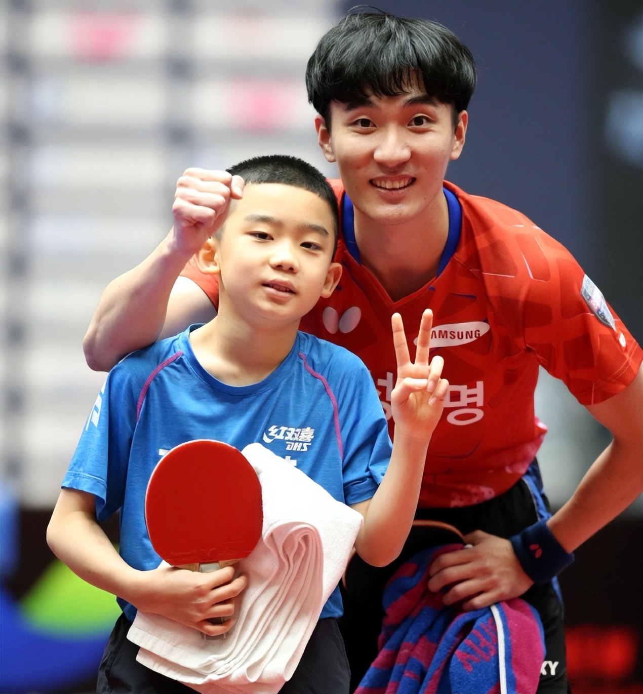 Korean table tennis genius was born!Only 11 years old, Malone's younger