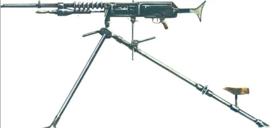 The first heavy machine gun in the Empire of Japan, a rare ground-mounted machine gun - Type 38 heavy machine gun