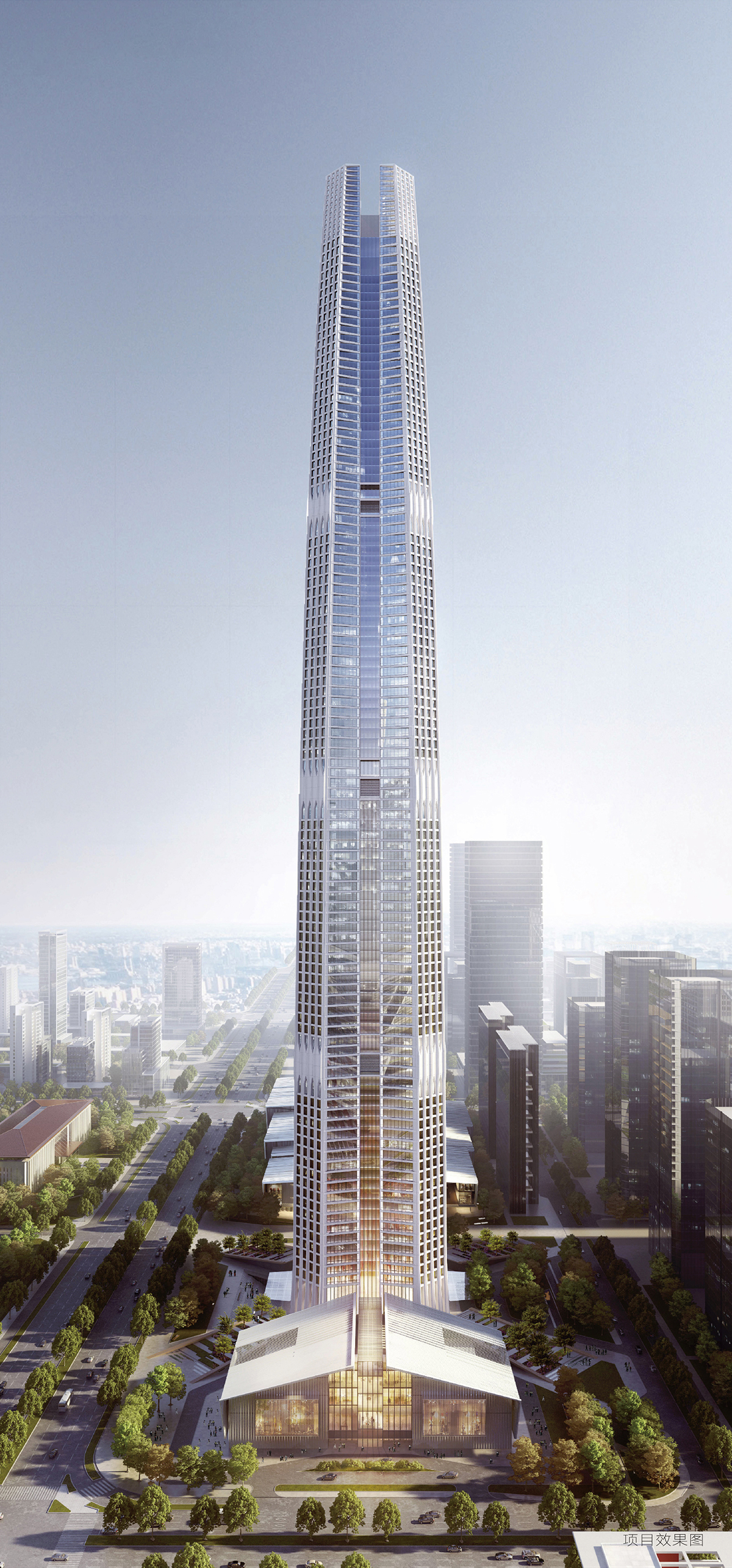 A major breakthrough!The core tube of the tallest building in the west ...