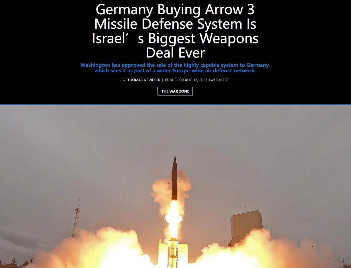 Germany purchased an Israeli missile defense system and aided Ukraine ...