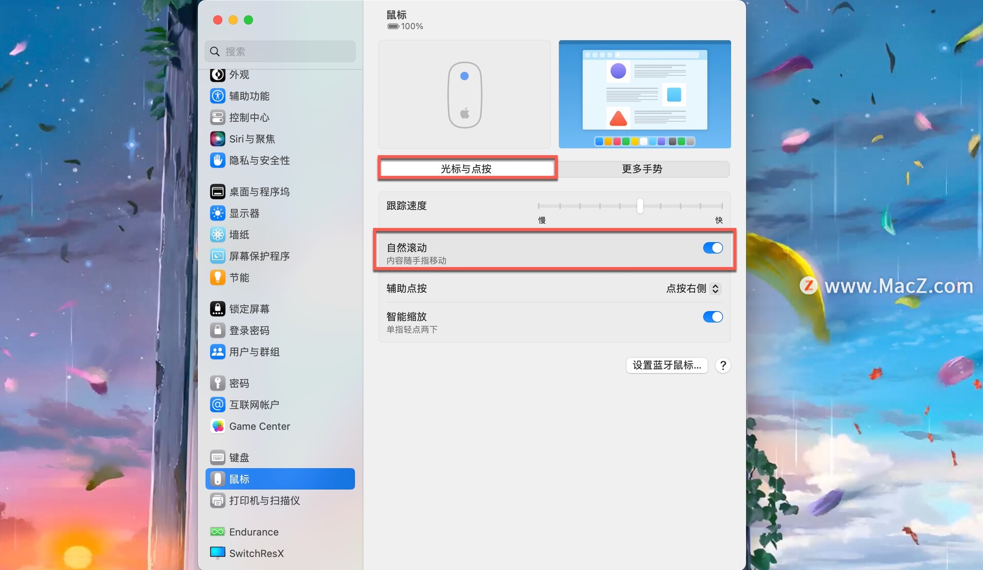 Mac touchpad and mouse separate sliding operation setting method iMedia