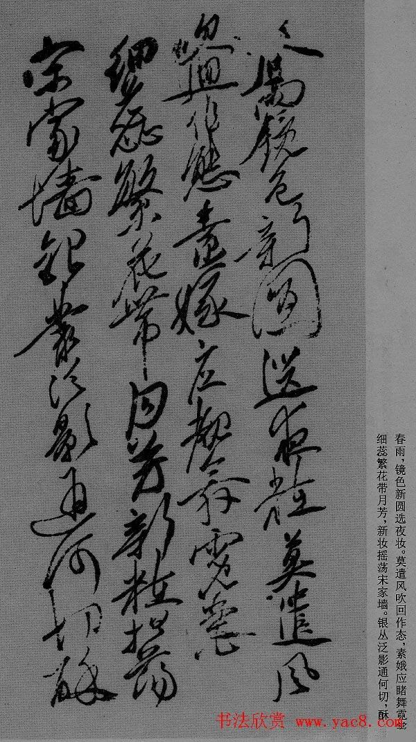Xu Wei's cursive script