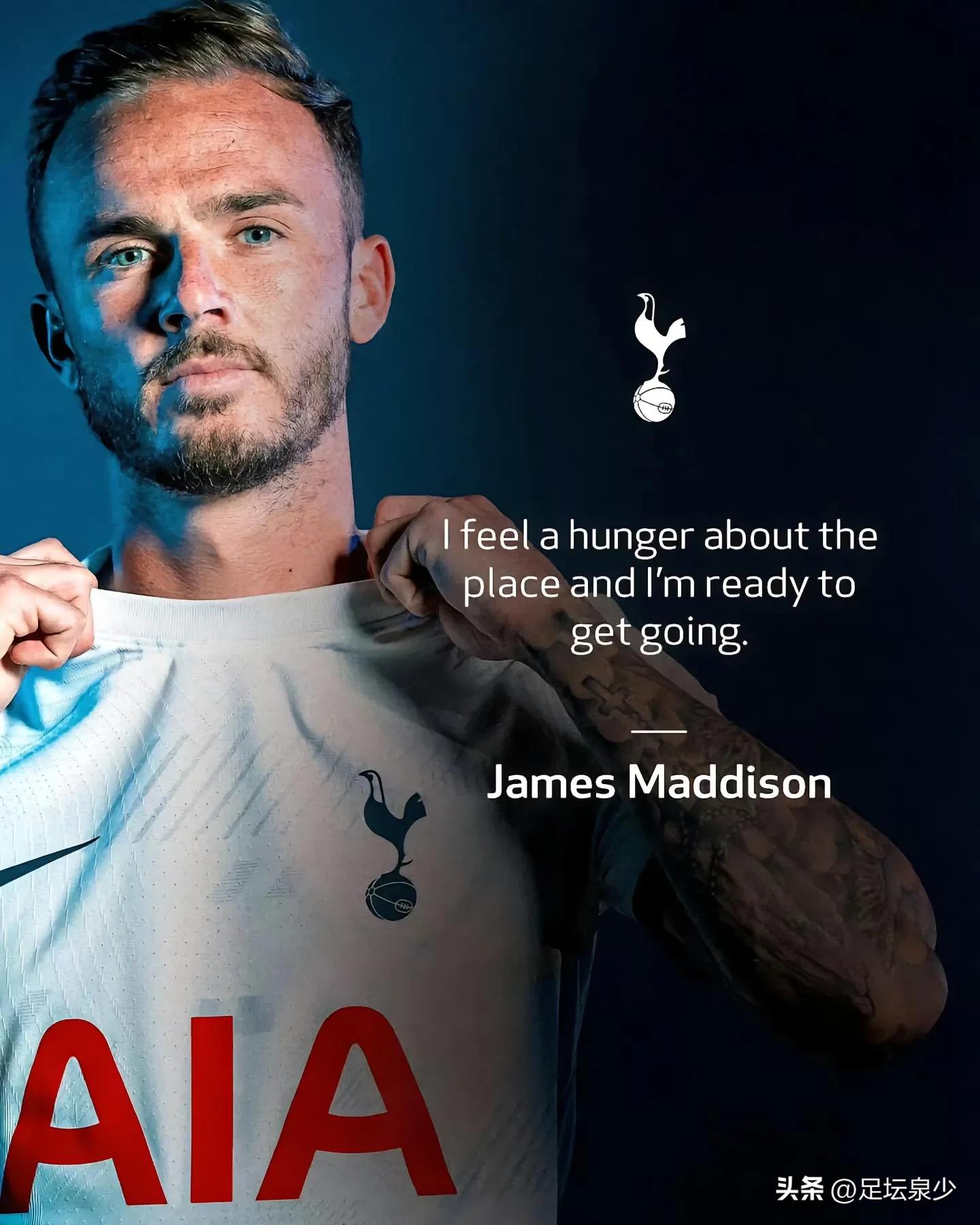 Tottenham finally sign the attacking midfielder! Madison will be the