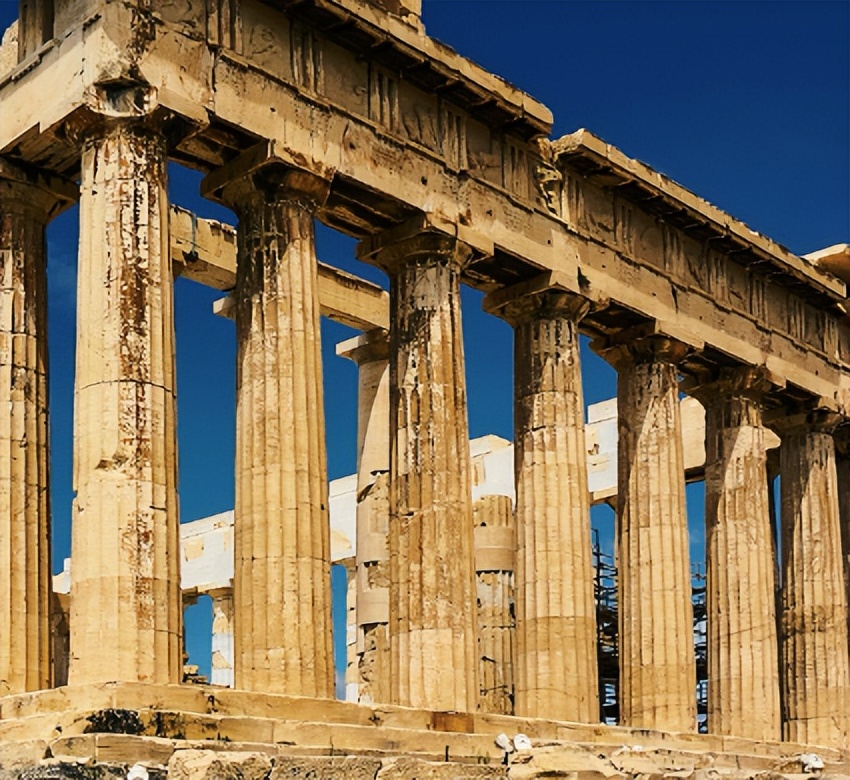 Architectural studies of the Parthenon, features of temple architecture ...