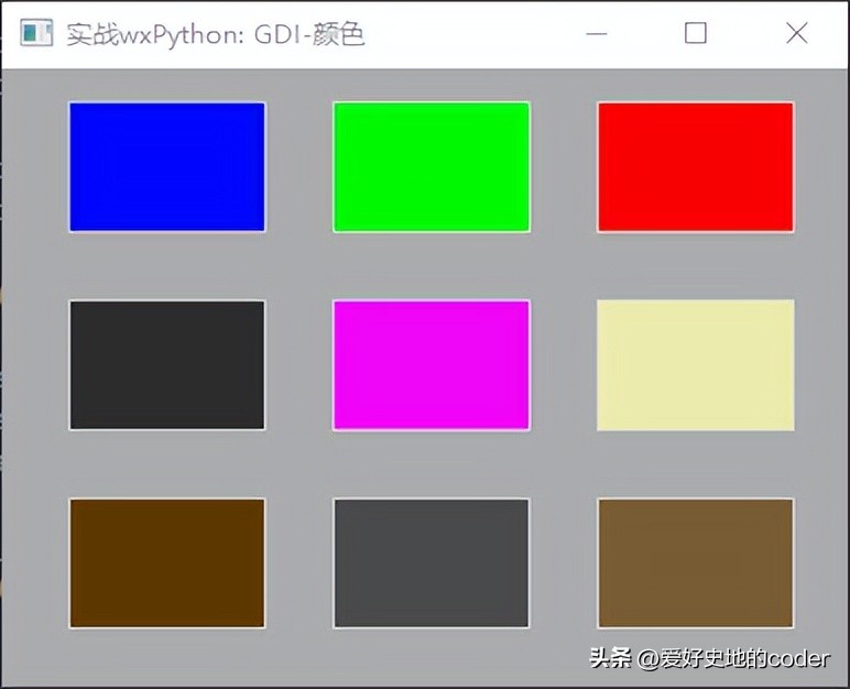 wxPython - Color of GDI basic elements - iNEWS