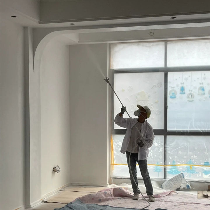 Latex paint spraying or brushing, how can I get a good texture if the