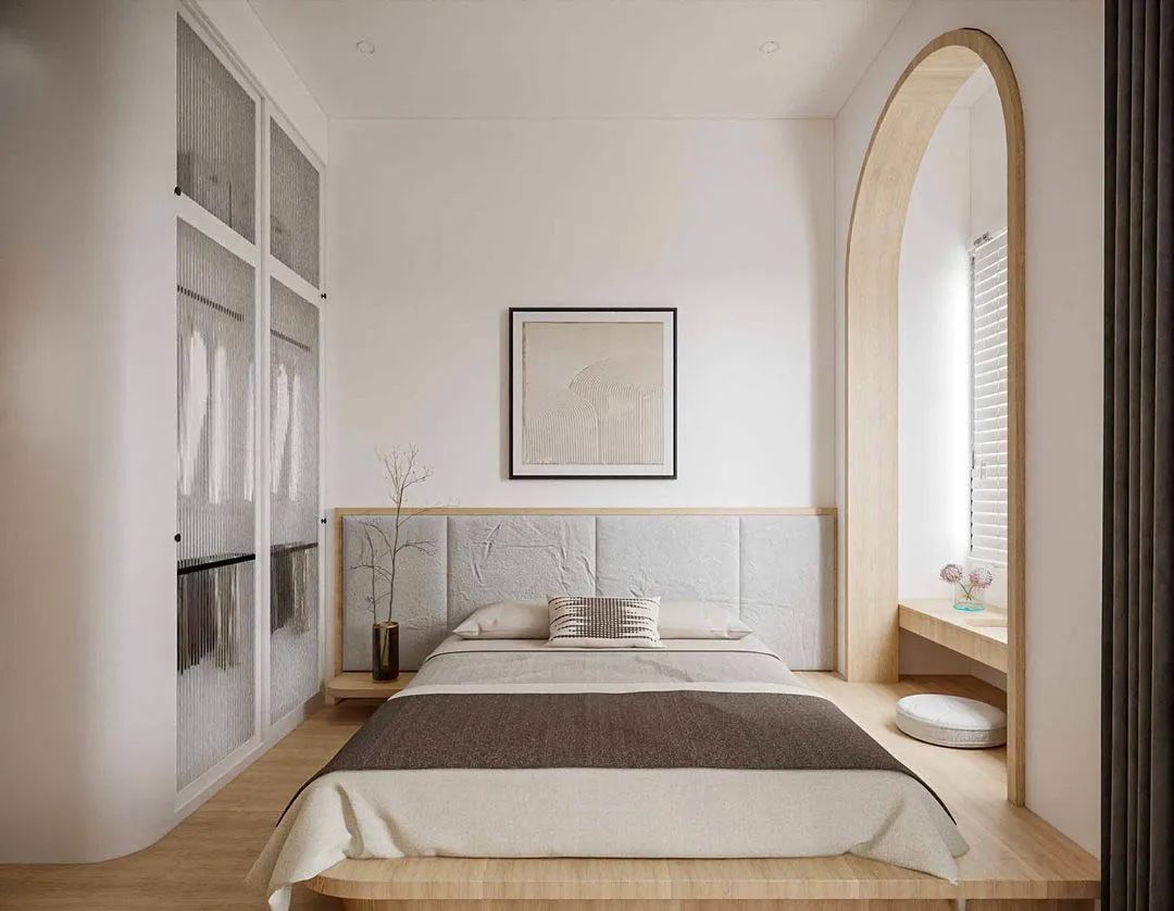 Even a small apartment can be squeezed dry! Bedroom integration, bed ...