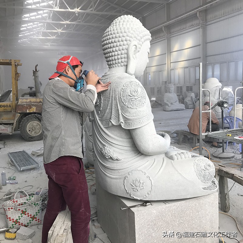 What is the difference between antique stone Buddha statues and ancient