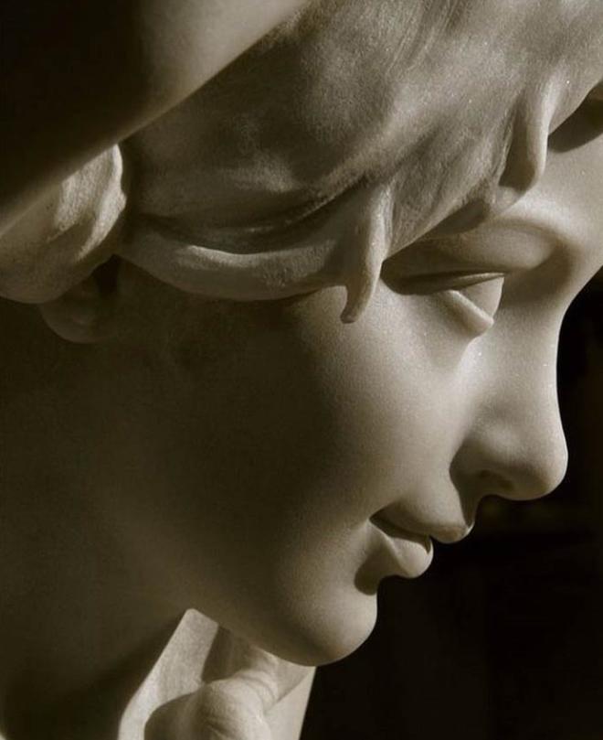 Cicero D'Avila surreal marble sculpture, restore the real texture of