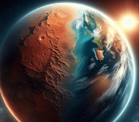 Artist's impression of Mars terraforming is gradually changing - iNEWS