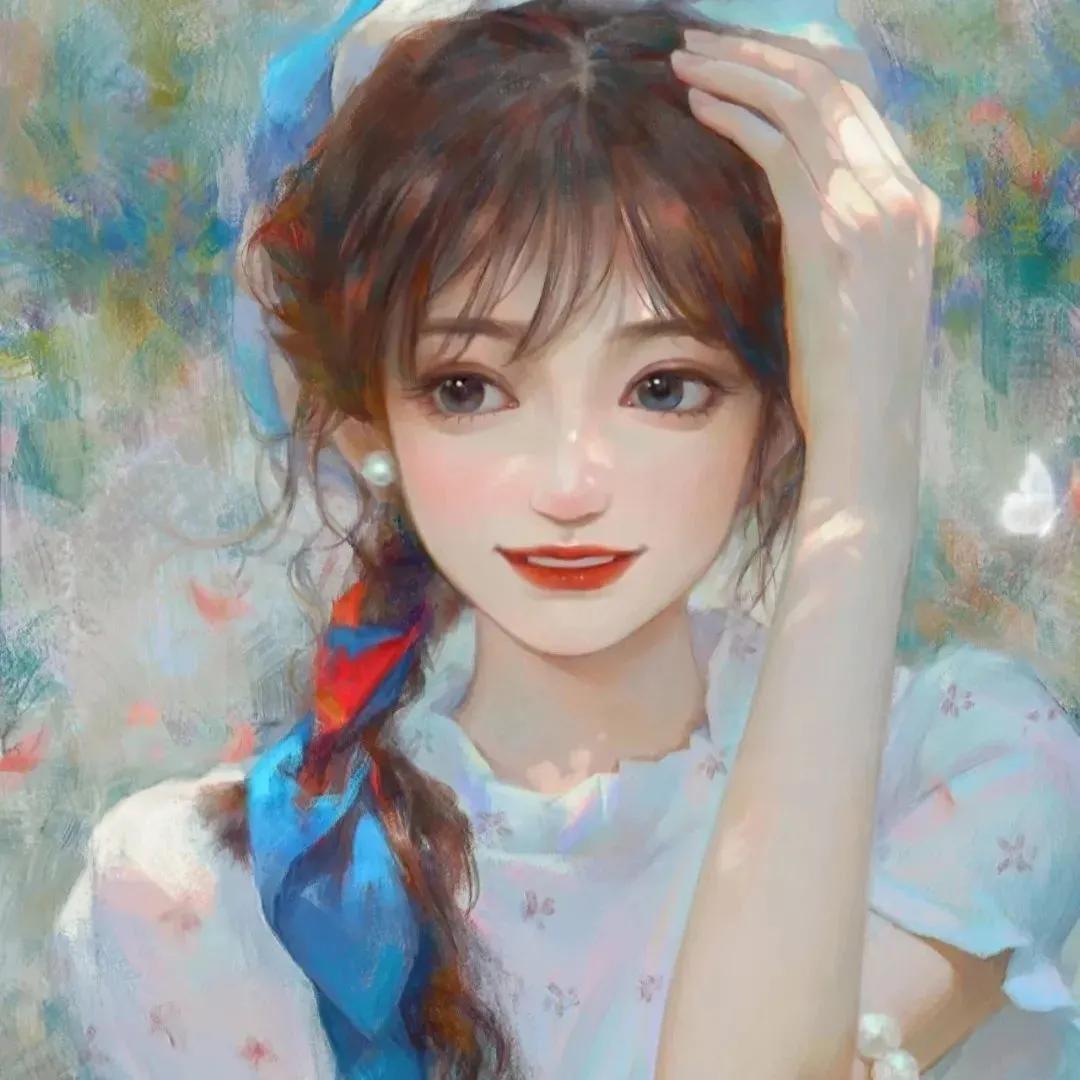 手繪頭像 | 美女生頭像 - 資訊咖