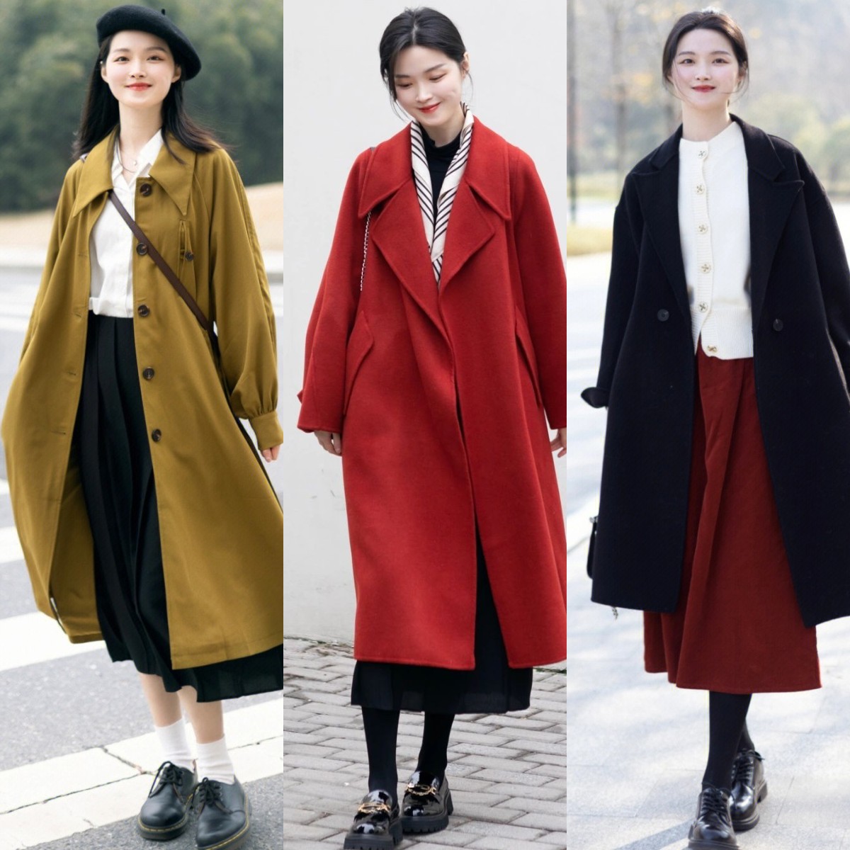 You must not wear pants under the "coat". Look at how beautiful these