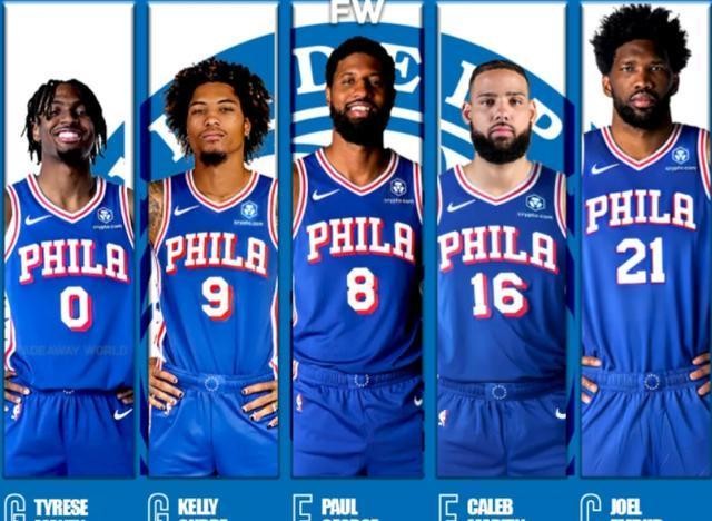 To be honest, the 76ers' lineup in the new season will be terrifying ...