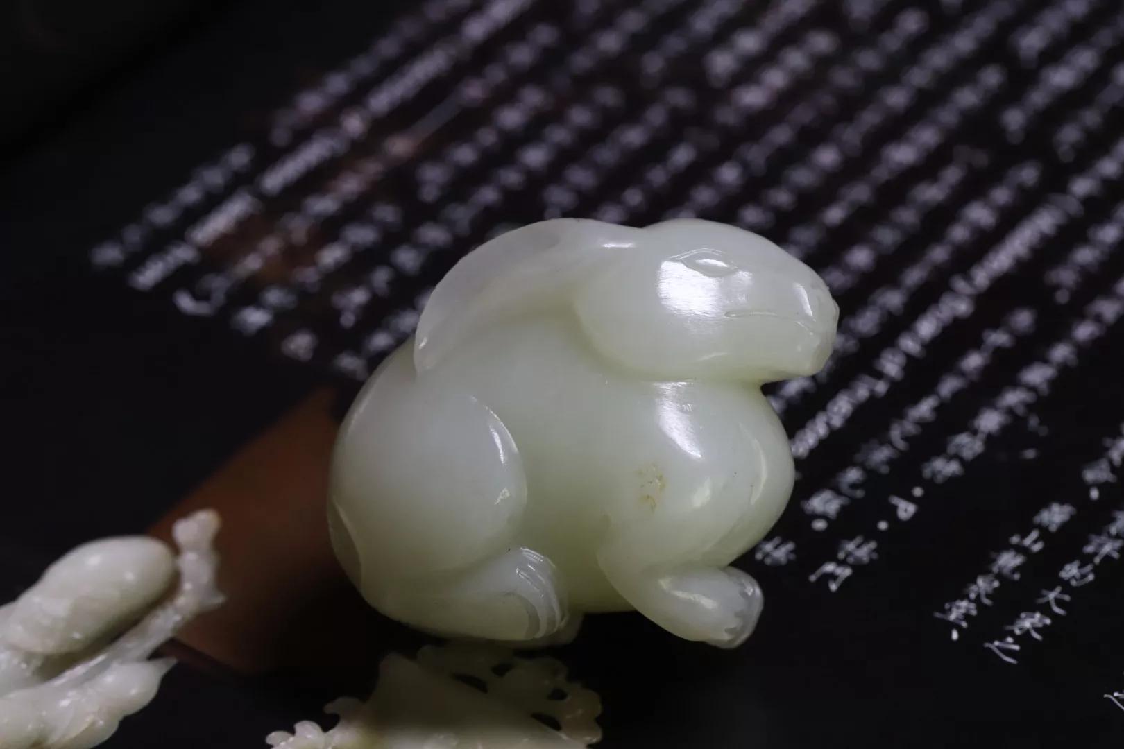 Yellow Jade Rabbit Old Collection of Hetian Jade