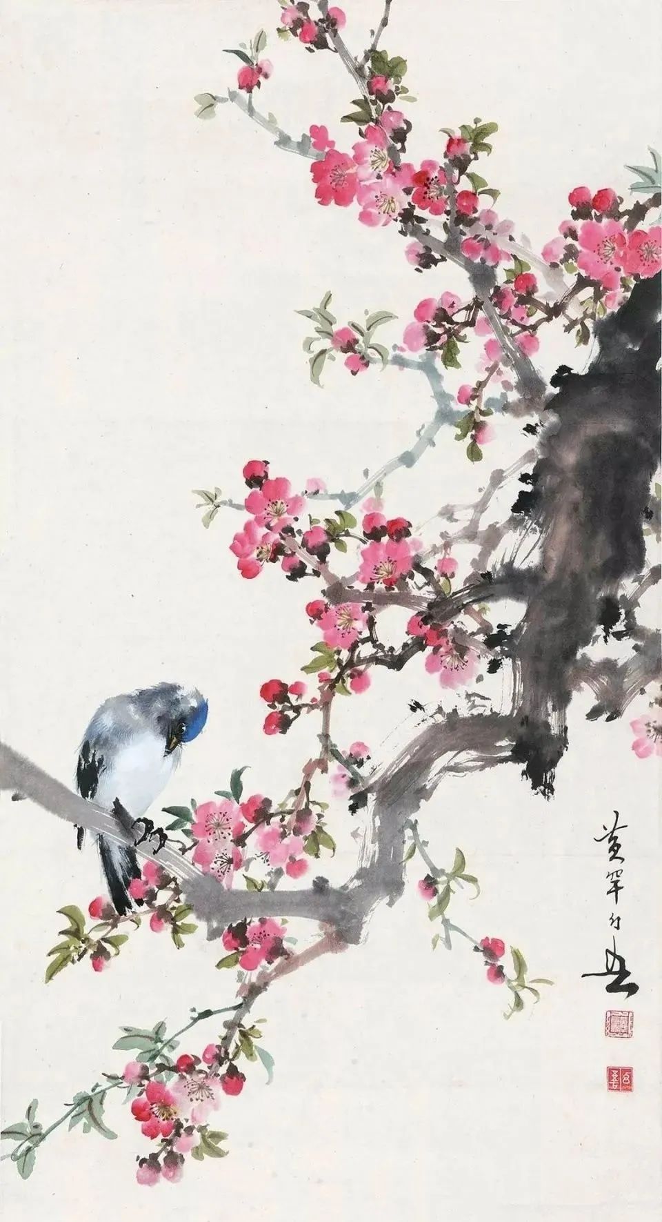 Huang Huanwu painting spring, so brilliant - iNEWS