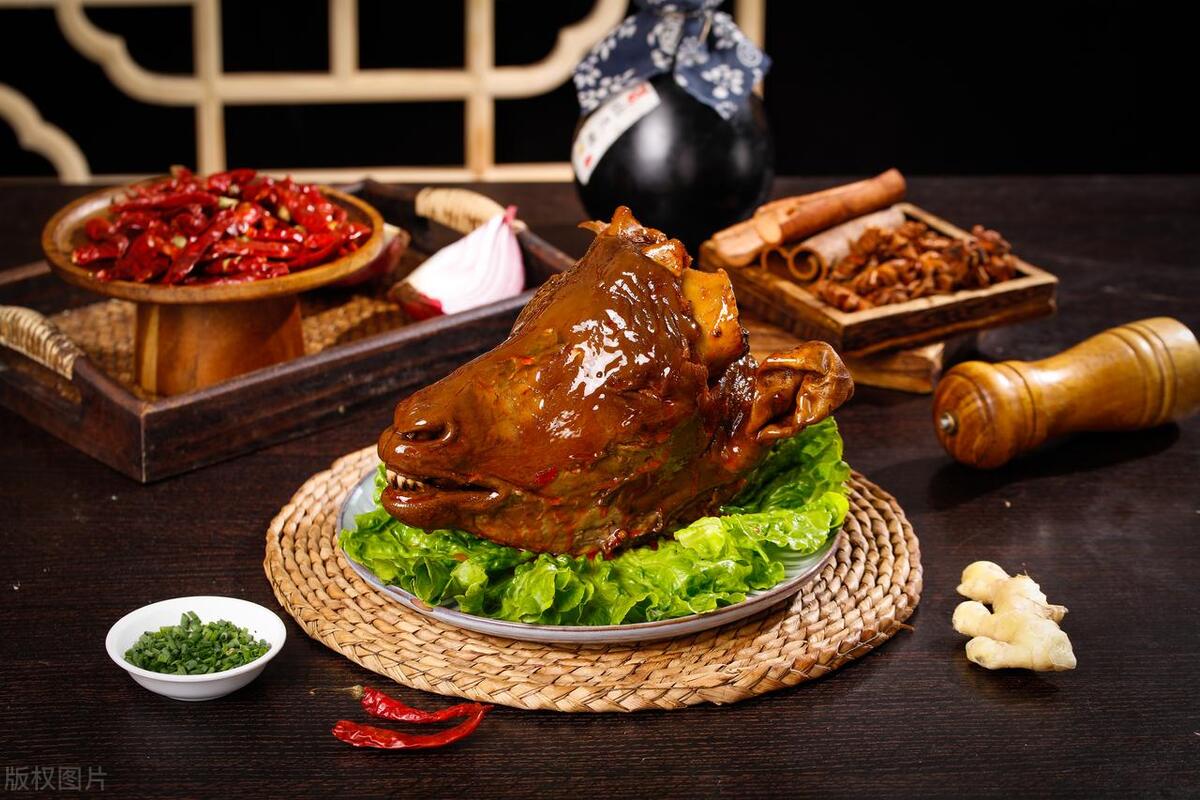 Nine kinds of animal heads that Chinese people love to eat, braised pig ...