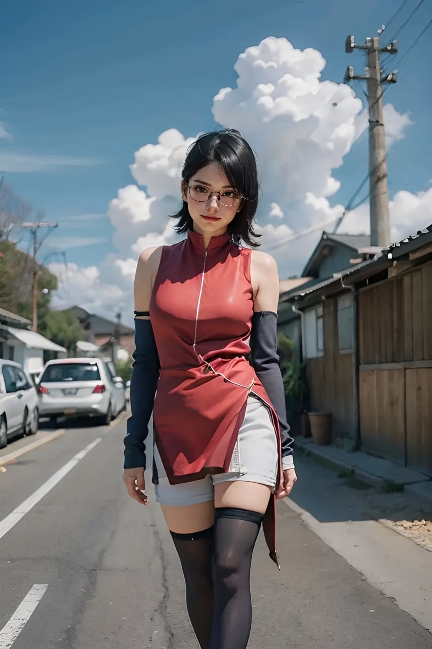 Naruto Boruto: Uchiha Sarana is a picturesque, charming female warrior ...