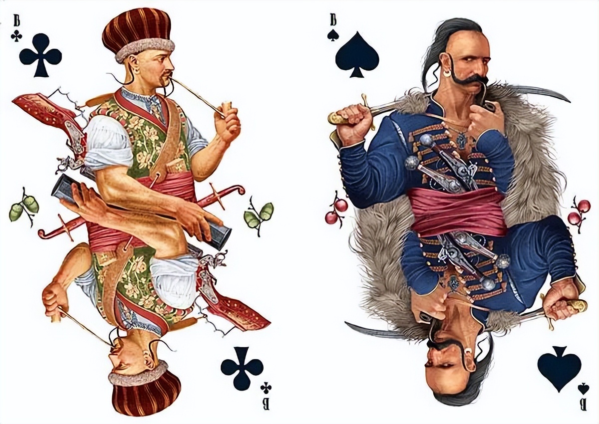 The detailed handpainted playing card design is absolutely stunning