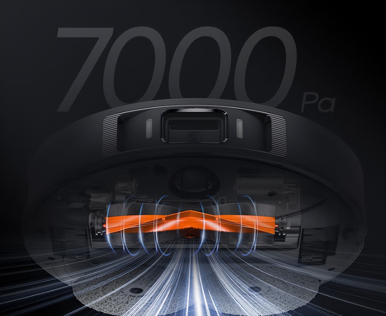The suction power is as high as 7000Pa, and the robot vacuum cleaner