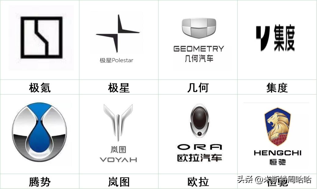 A complete collection of new energy vehicle logos, let's see how many