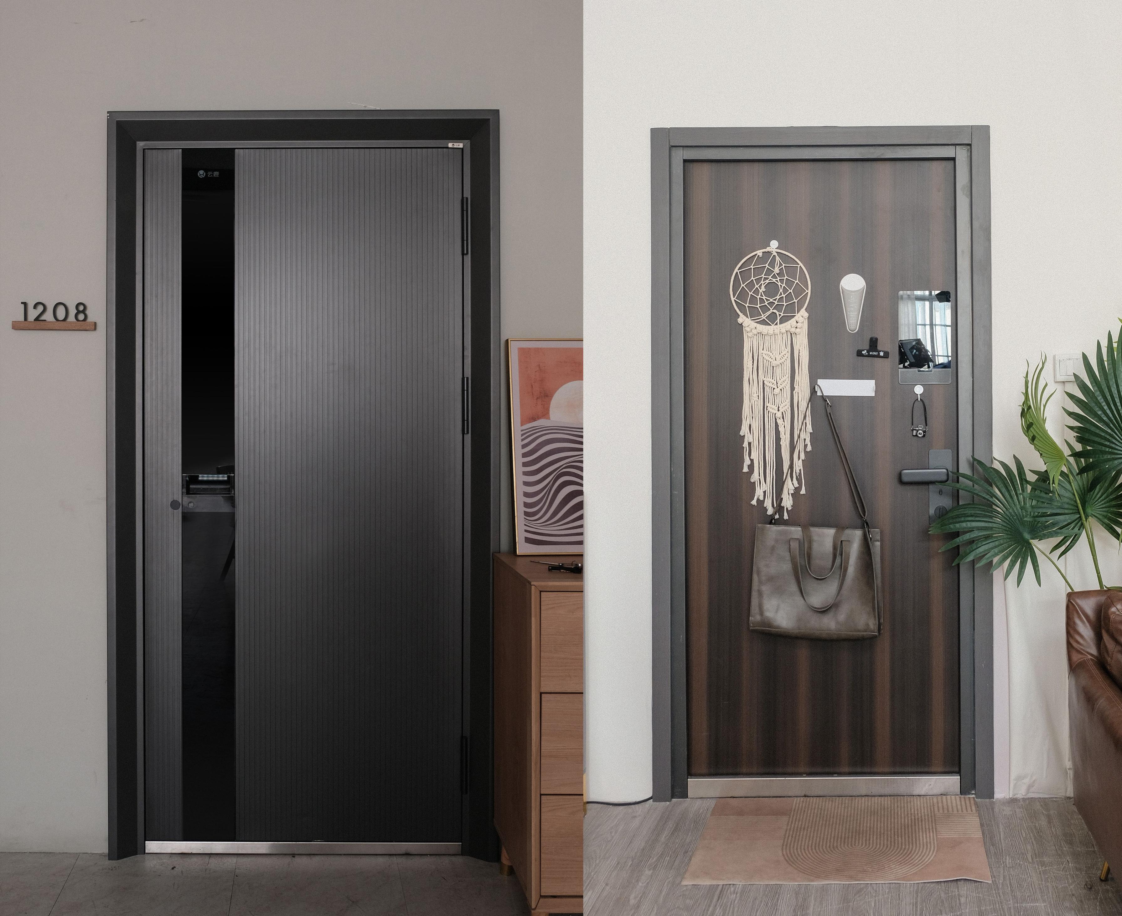 How to choose the right entrance door? Let's take a look at the Yunlu smart door in my home that