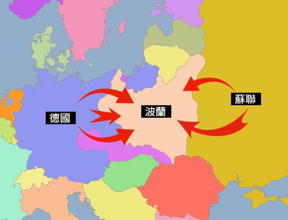 Did Poland give up resistance after it was partitioned during World War