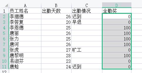 excel全勤獎怎麼算,excel全勤獎金計算公式 - 資訊咖