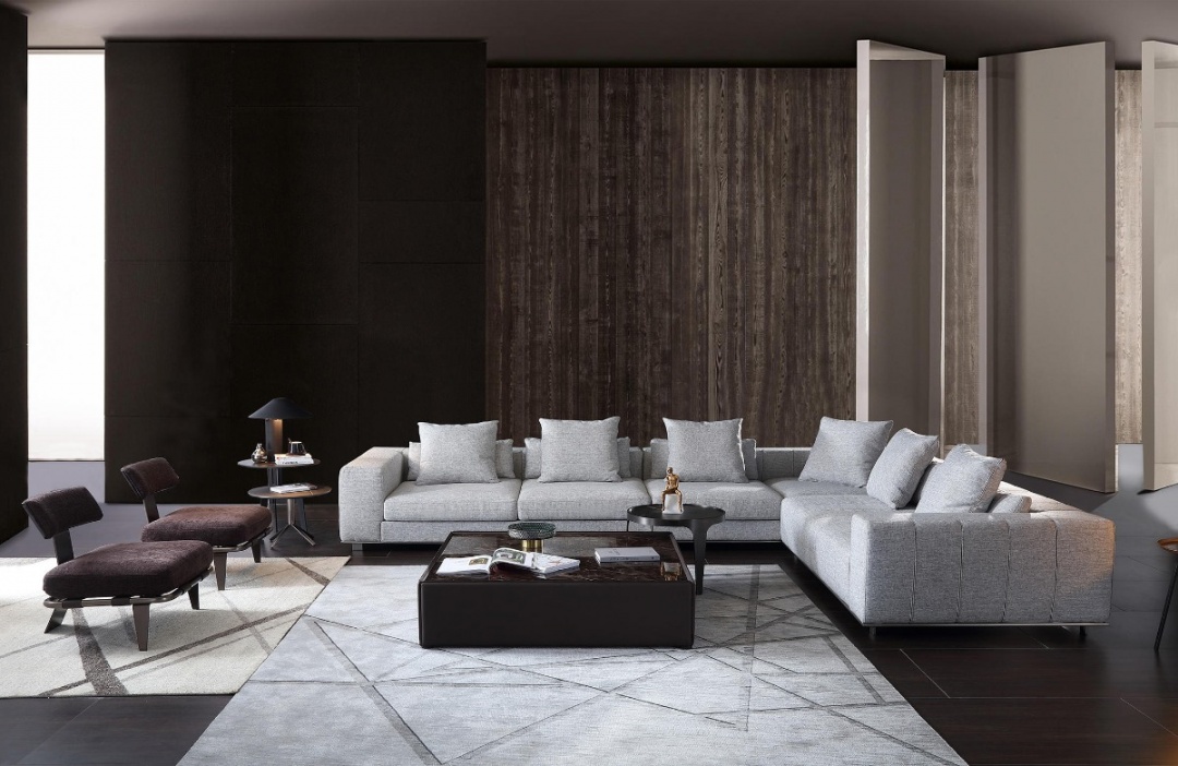 Minotti free man piano keys sofa 