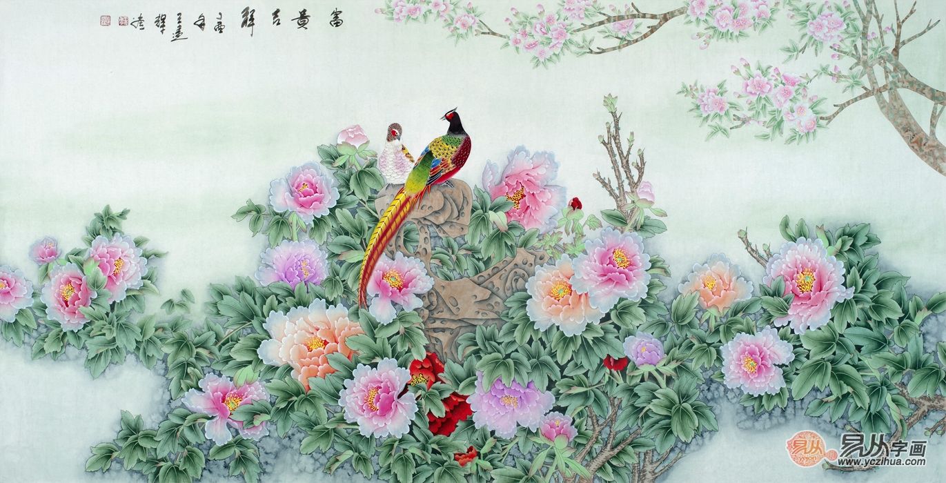 王建輝花鳥畫 客廳品味掛畫之選 - 頭條匯