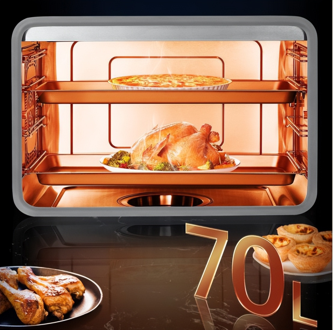 More powerful than good looking, the 320YX integrated steaming