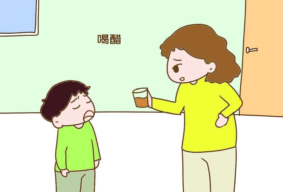 The throat is stuck with fish bones, and drinking "vinegar" is even