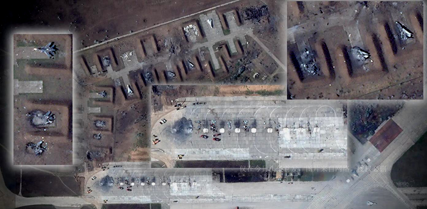 Review: Satellite Footage Of Crimean Air Base After Explosion Shows At ...