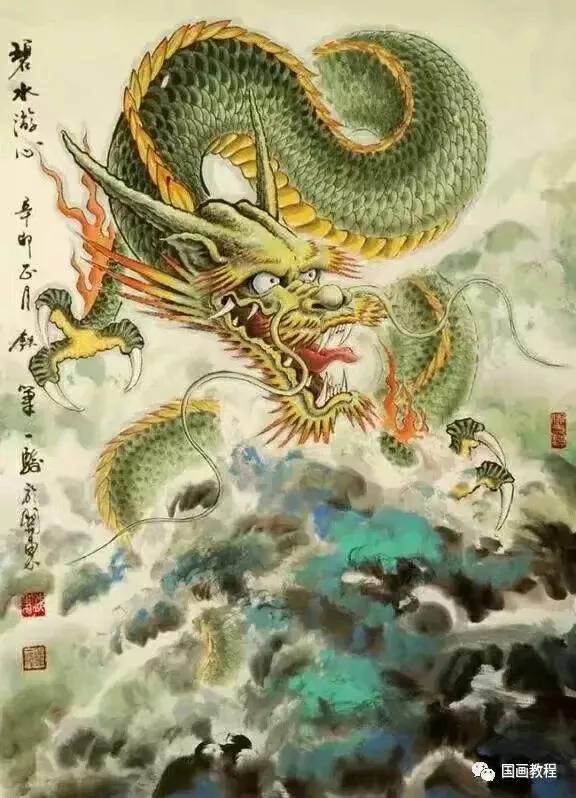 Appreciation of fine paintings of Chinese dragon and phoenix - iNEWS