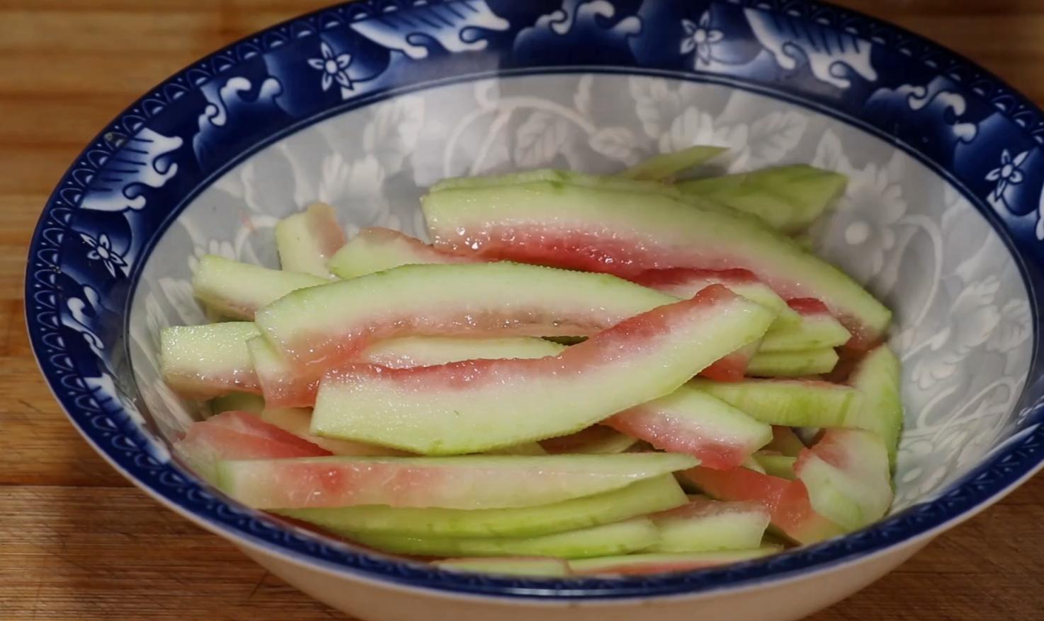 Don't throw away the watermelon rind, just know that after boiling it ...