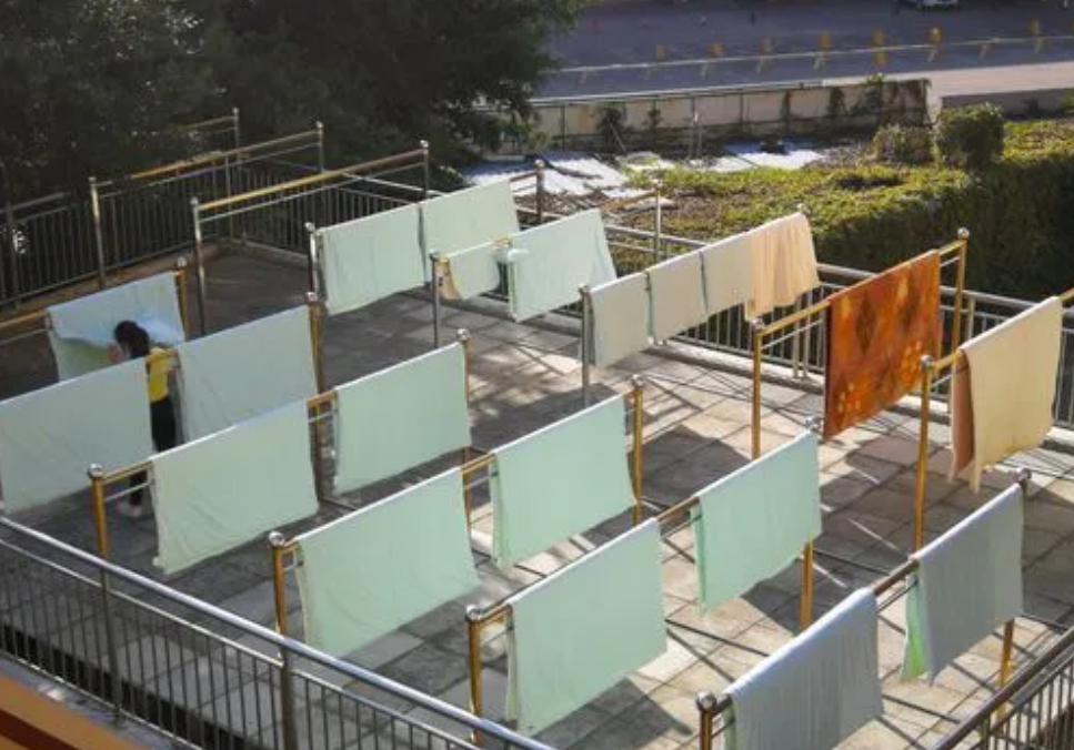 There is also knowledge in drying the quilt, this method will make your