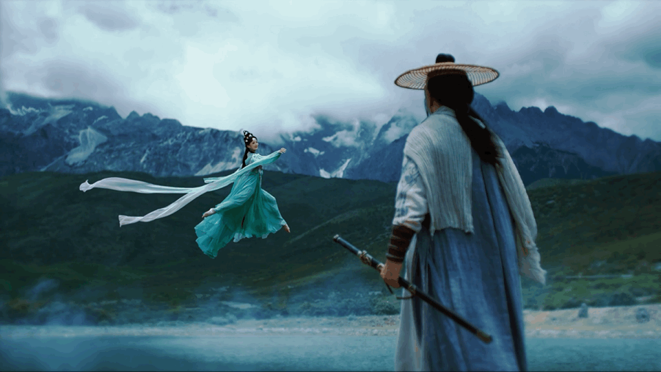 The goddess Luo Wenbo descended to the Jade Dragon Snow Mountain and ...