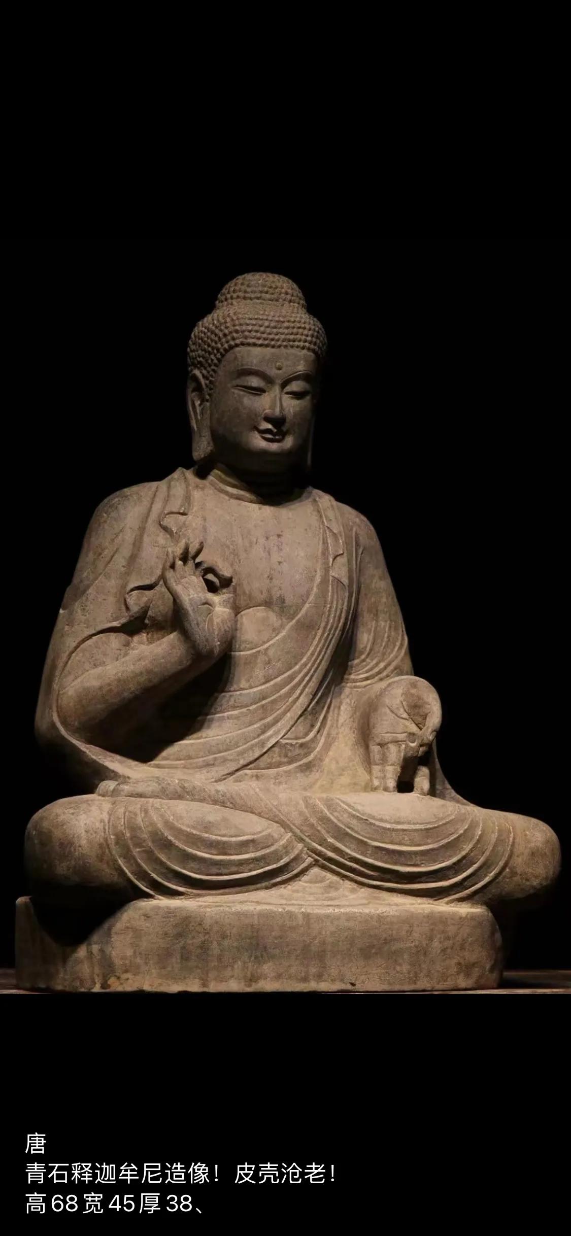 Tang bluestone statue of Sakyamuni - iNEWS