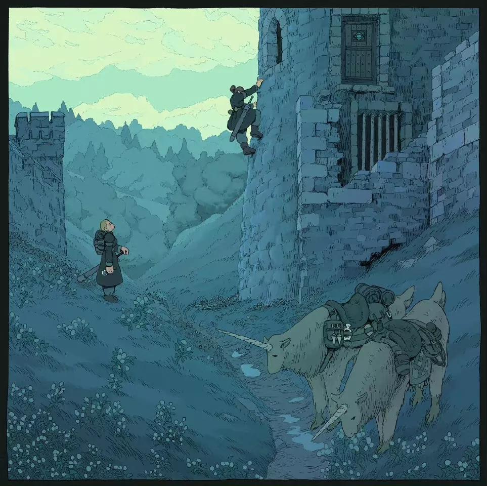 Simple but not simple scene illustration - iNEWS