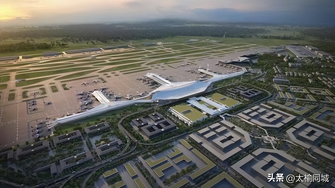The silhouette of Taiyuan Airport T3 terminal appears - iMedia