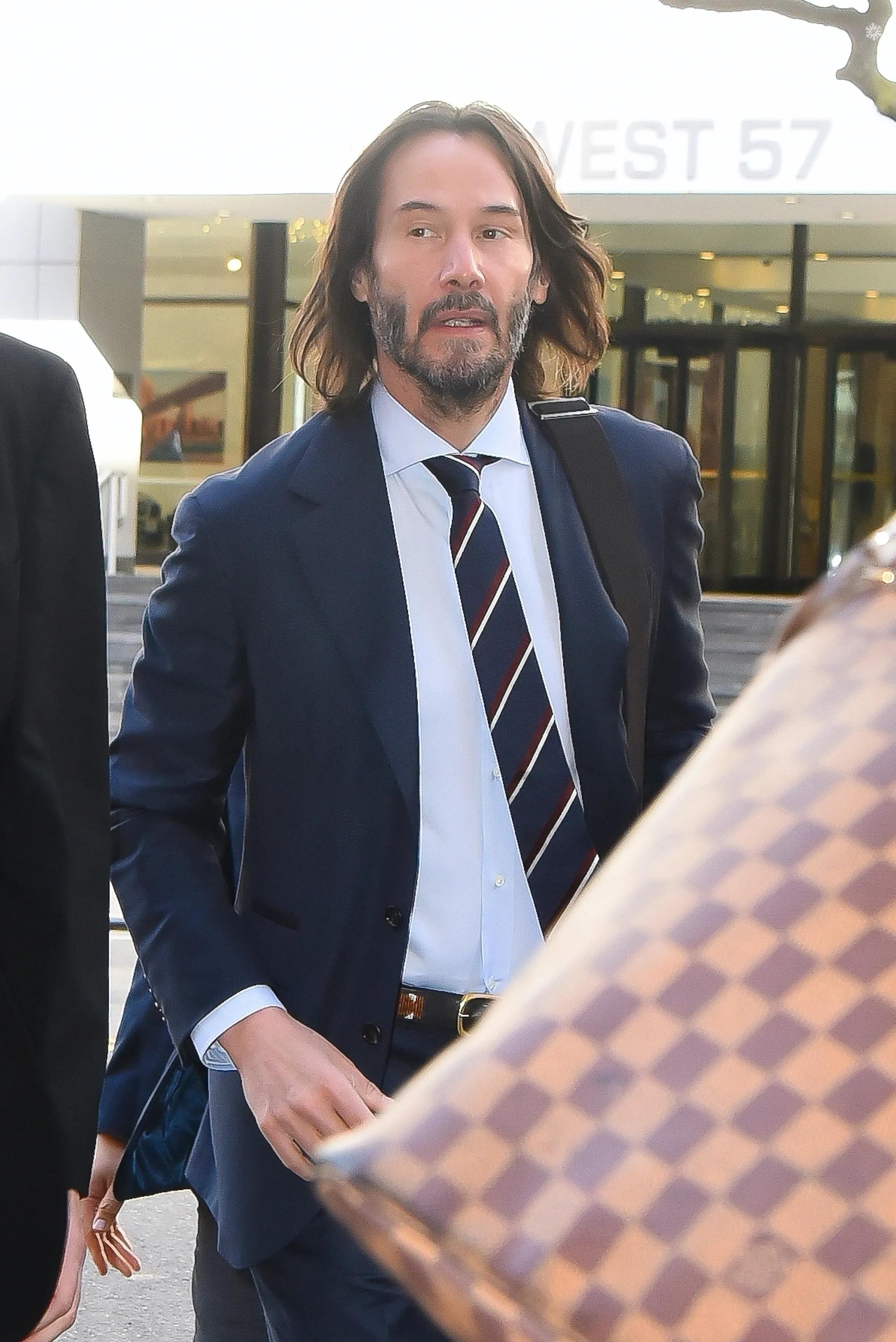 Keanu Reeves appeared in New York to promote the new film