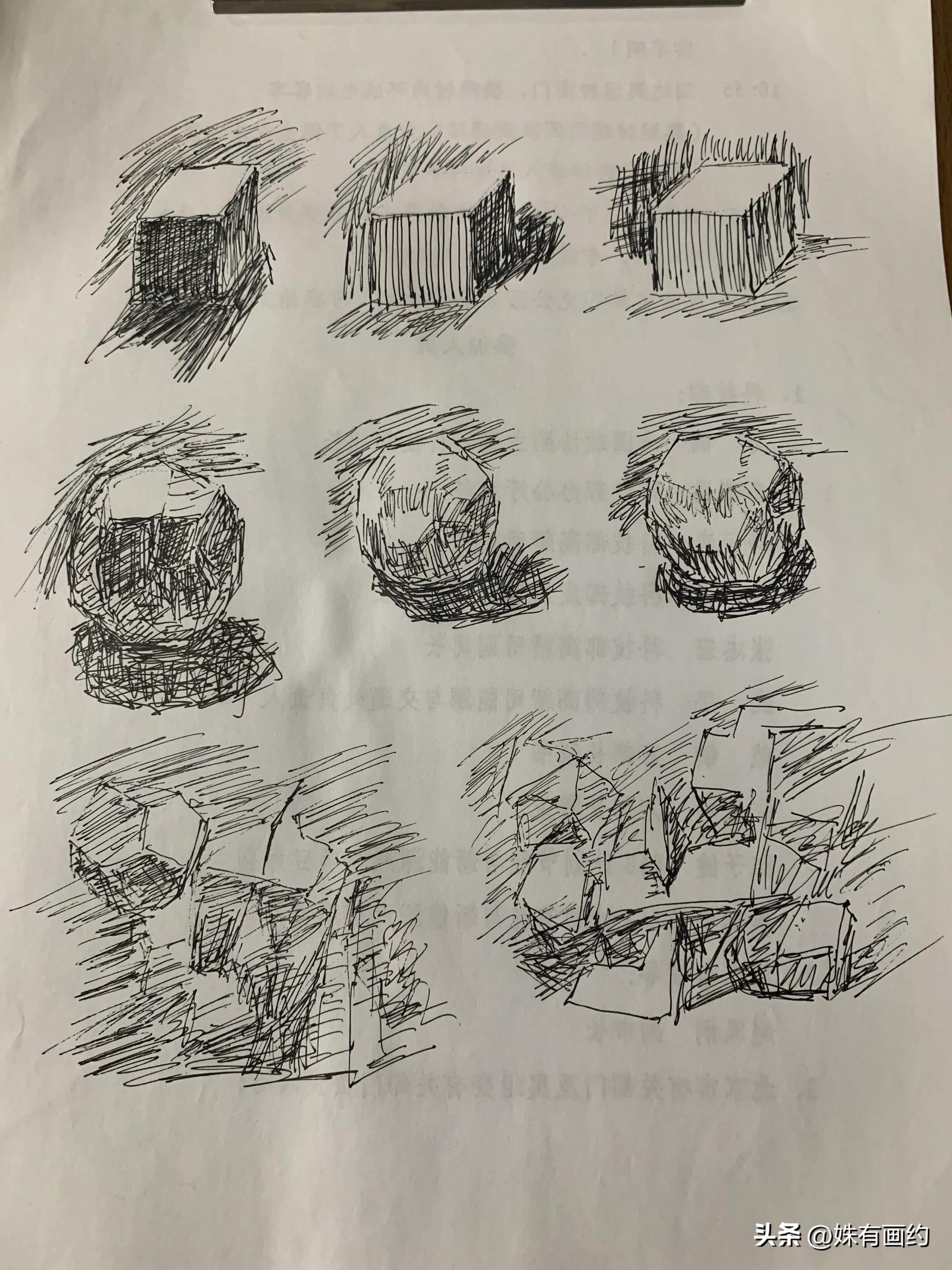 Pen drawing technique copying four iMedia