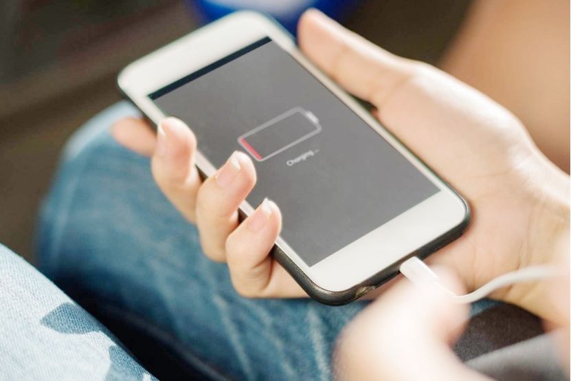 Charge the phone to 100 and then unplug it? It turns out we were doing