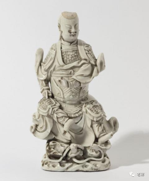 渡海观音。 德化白瓷。 清中期。中国骨董。古美術